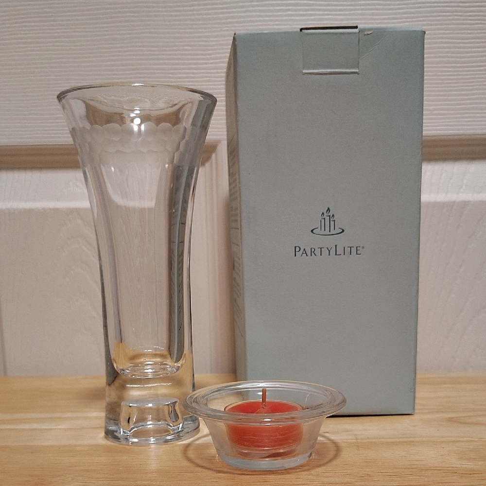 PartyLite Clarity 7" (18cm) Taper/Tealight Holder
